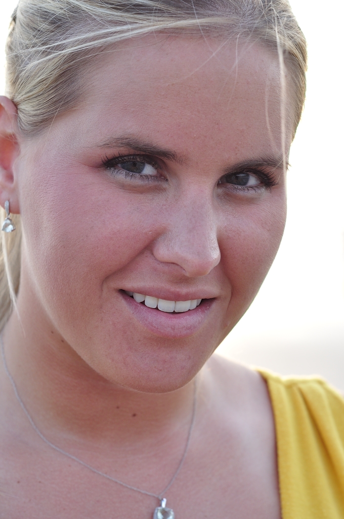 Blonde hair American Pretty Eyes Girl Face