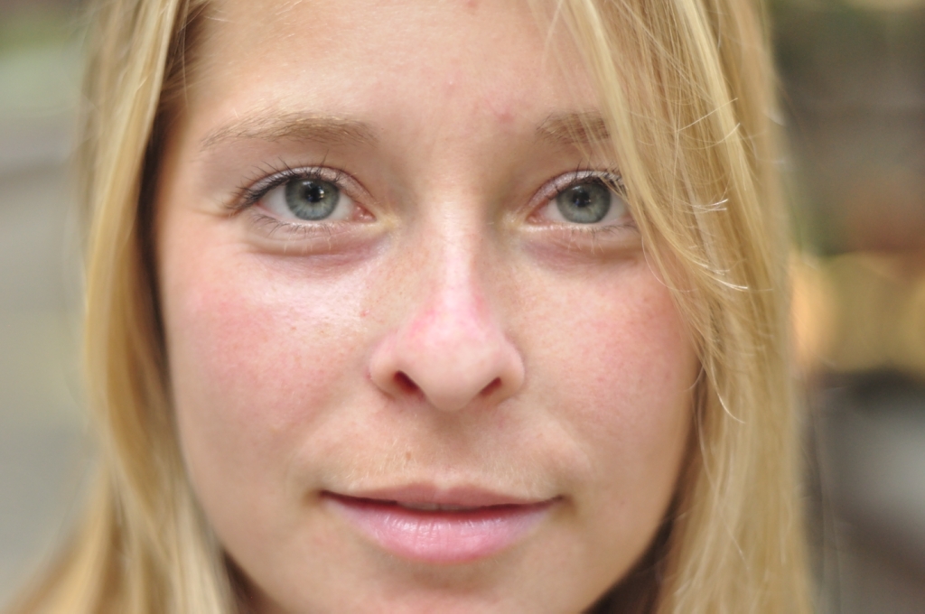 Blonde hair Beautiful Eyes Girl Face