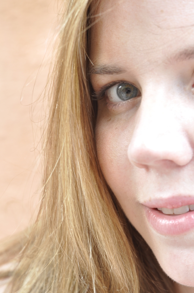 Blonde hair Beautiful Girl Face