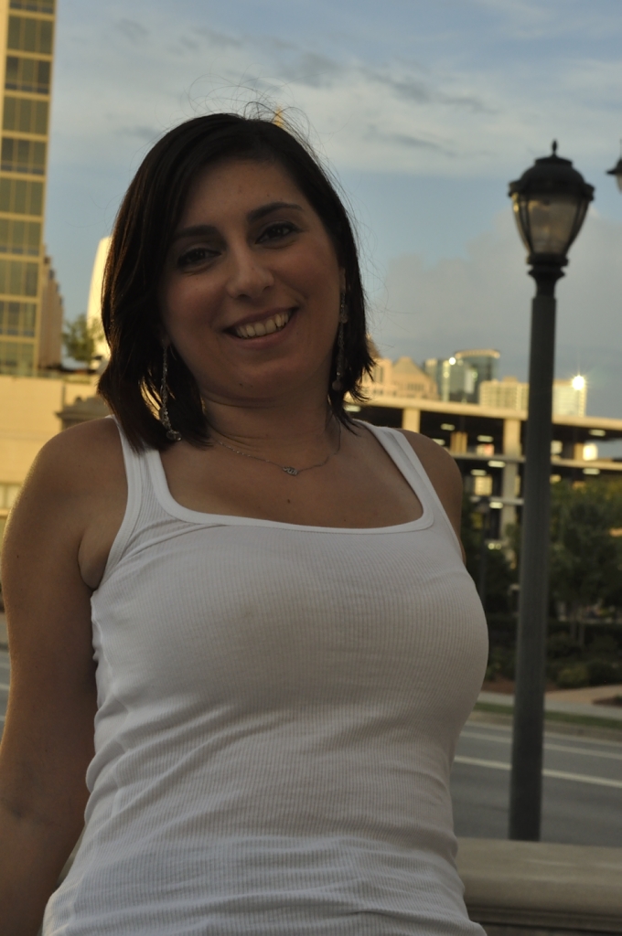 Brown hair Medium hairstyles Girl Beautiful Tank top