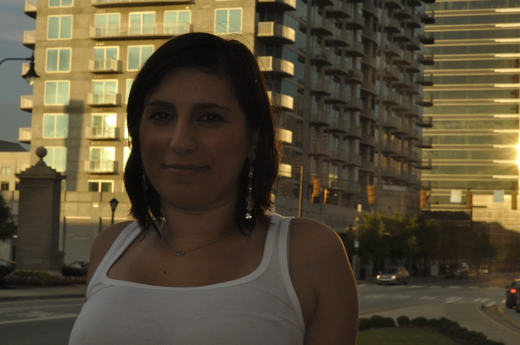 Brown hair Medium hairstyles Girl Face Pretty City