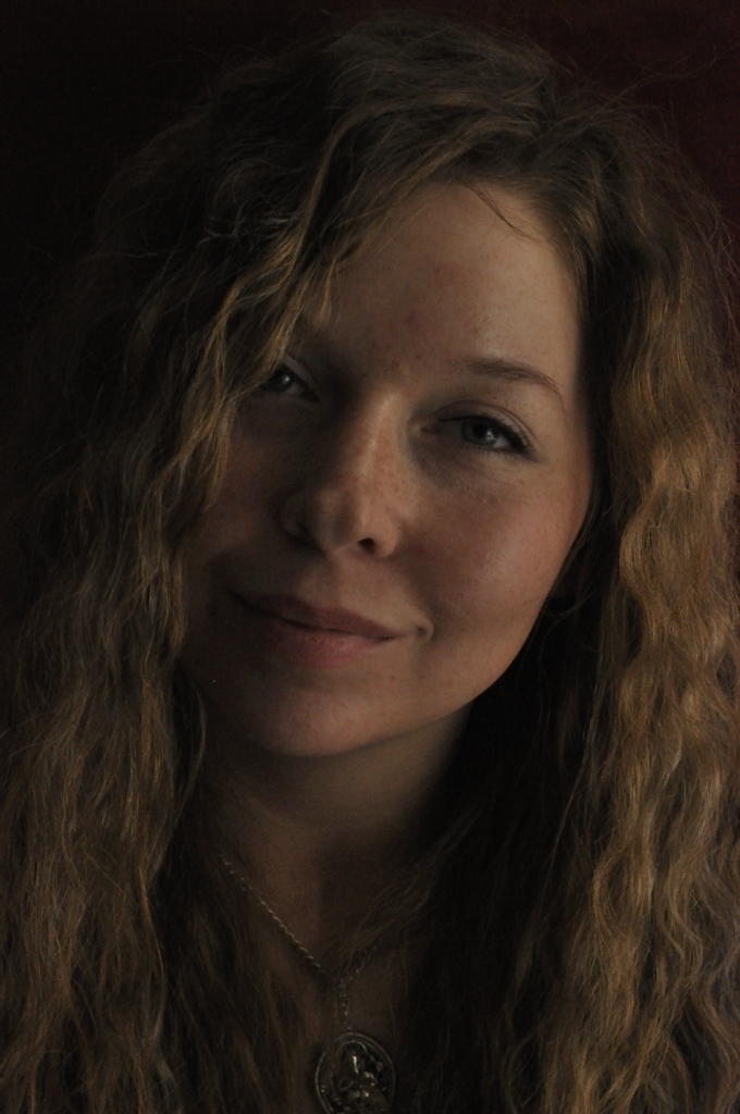 Face Girl Blonde hair Curly long Cute