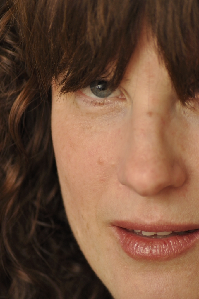 Face Girl Brown hair Bangs White American Pretty