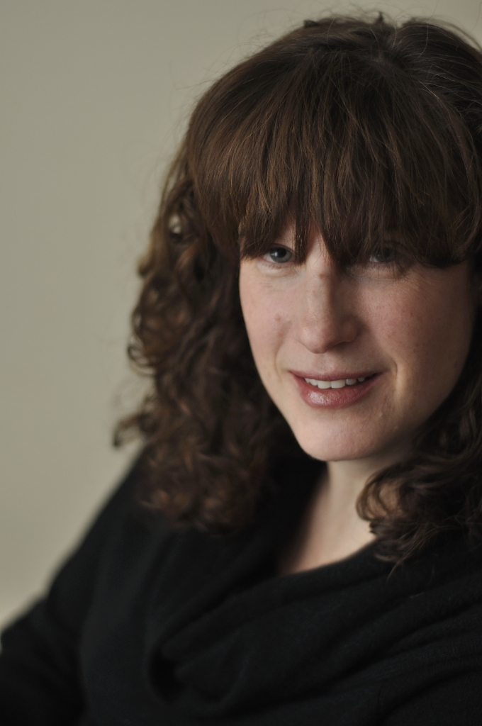 Face Girl Brown hair Curly Bangs Happy