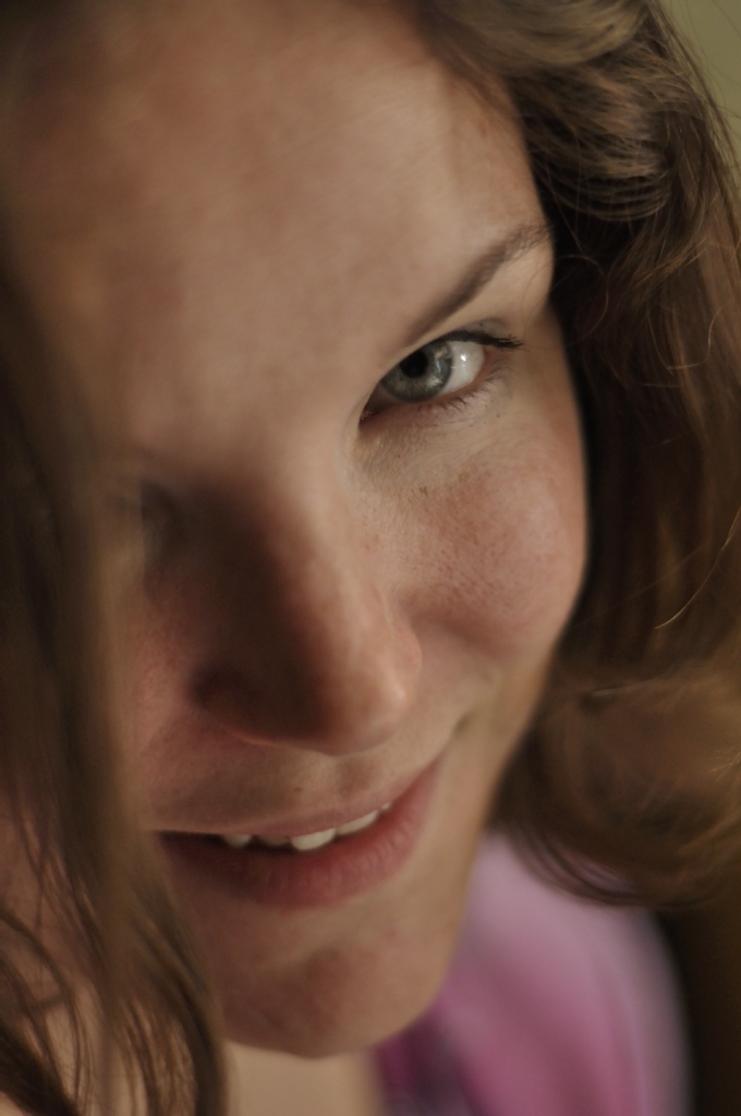 Face Girl Brown hair Eyes American Pretty