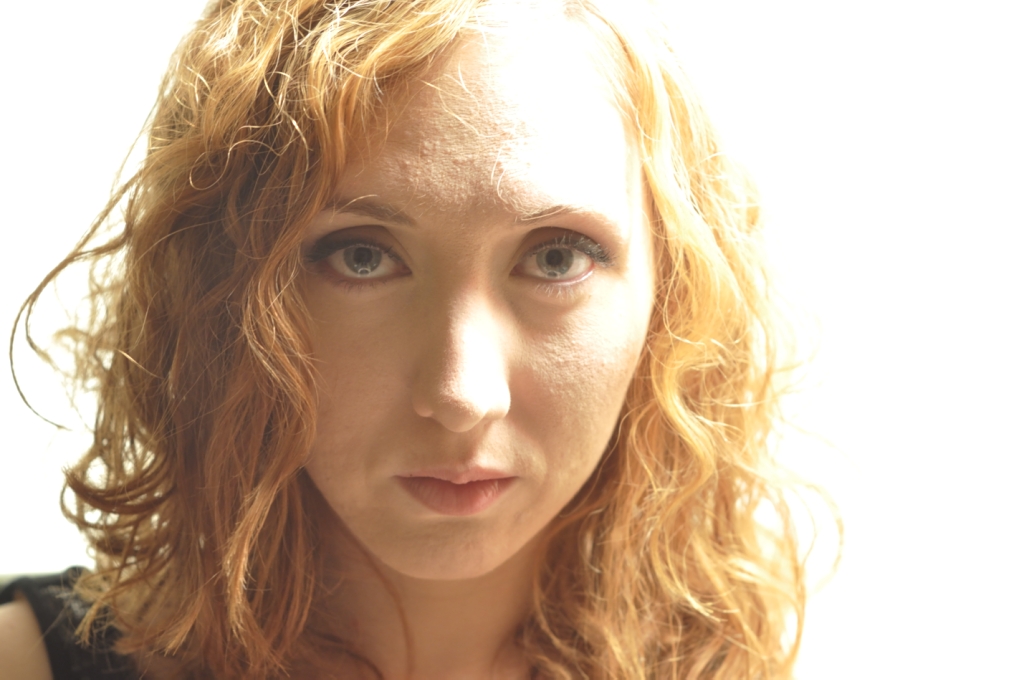 Face Girl Red hair Curly Makeup