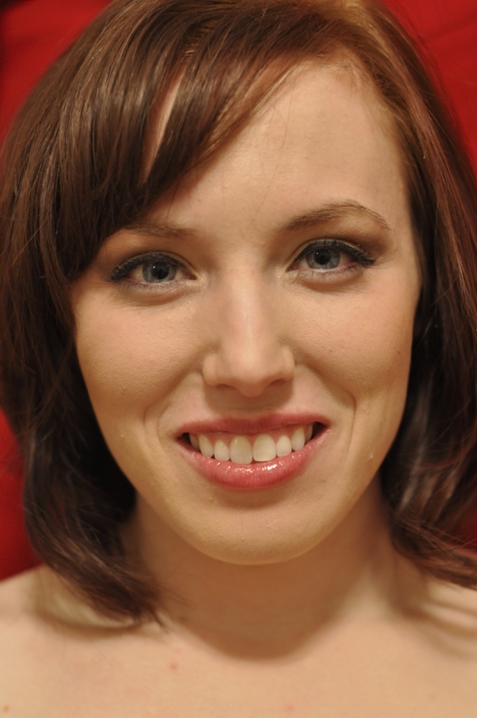 Face Model Girl Brown hair Bangs Smile