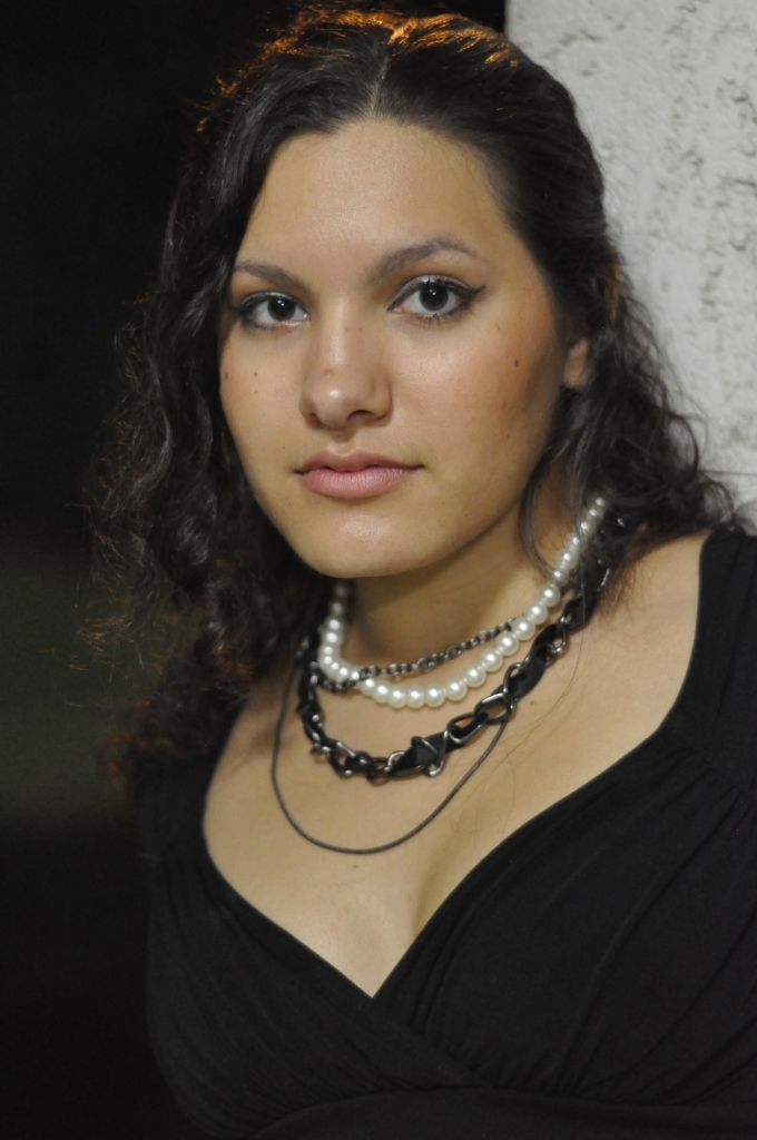 Girl Face Black hair Curly long Makeup Teenage Mexican Beautiful