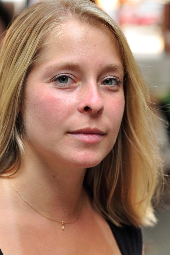 Girl Face Blonde hair American Pretty Medium hairstyles