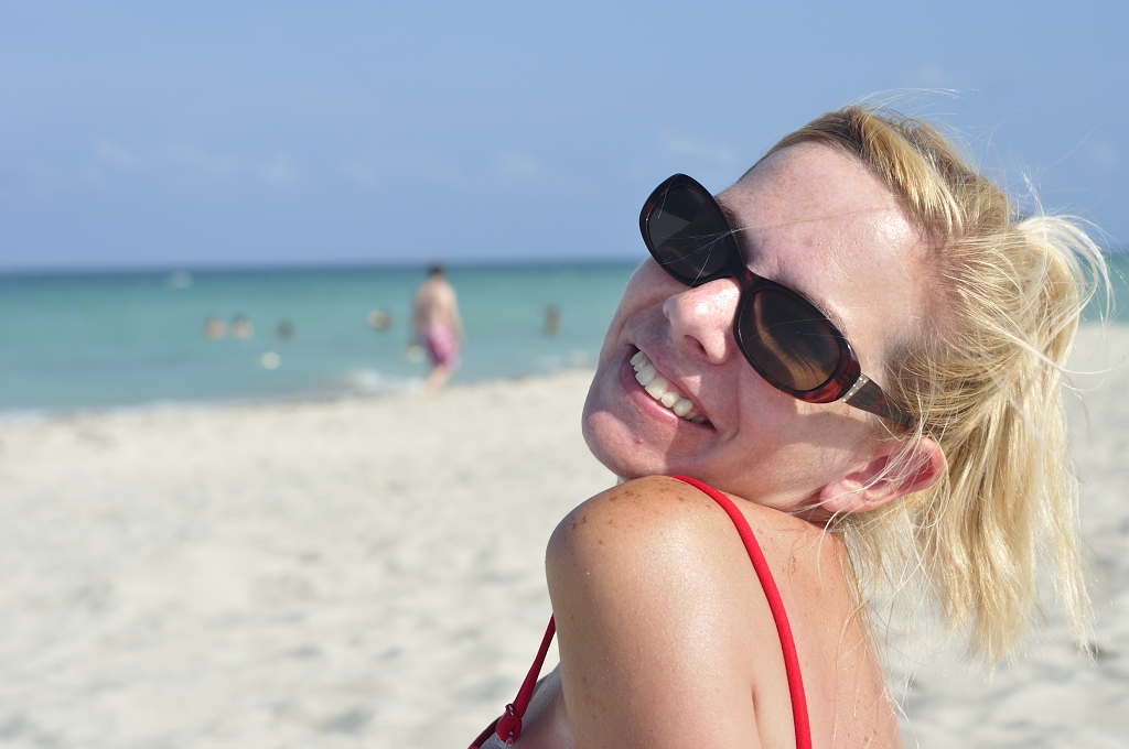 Girl Face Blonde hair Pretty Bikini