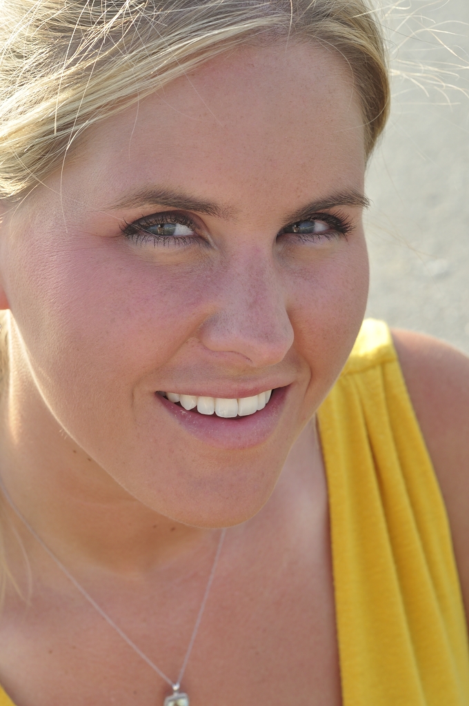 Girl Face Blonde hair Smile Beautiful