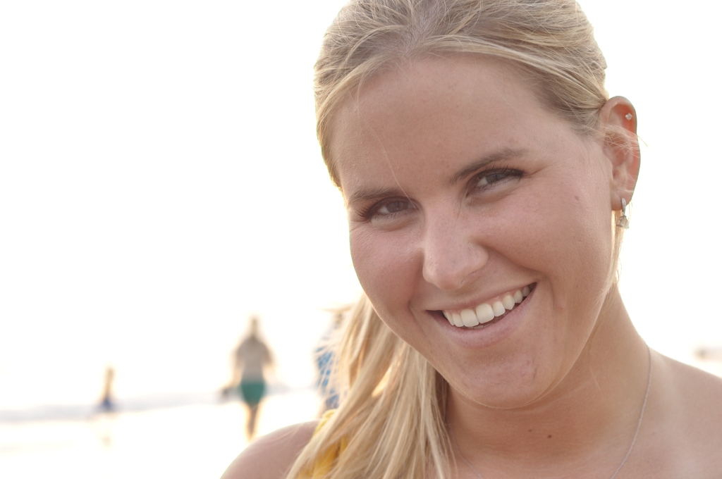 Girl Face Blonde hair Smile Cute Happy