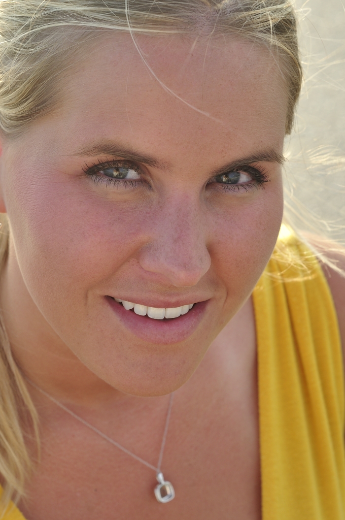 Girl Face Blonde hair Smile Cute