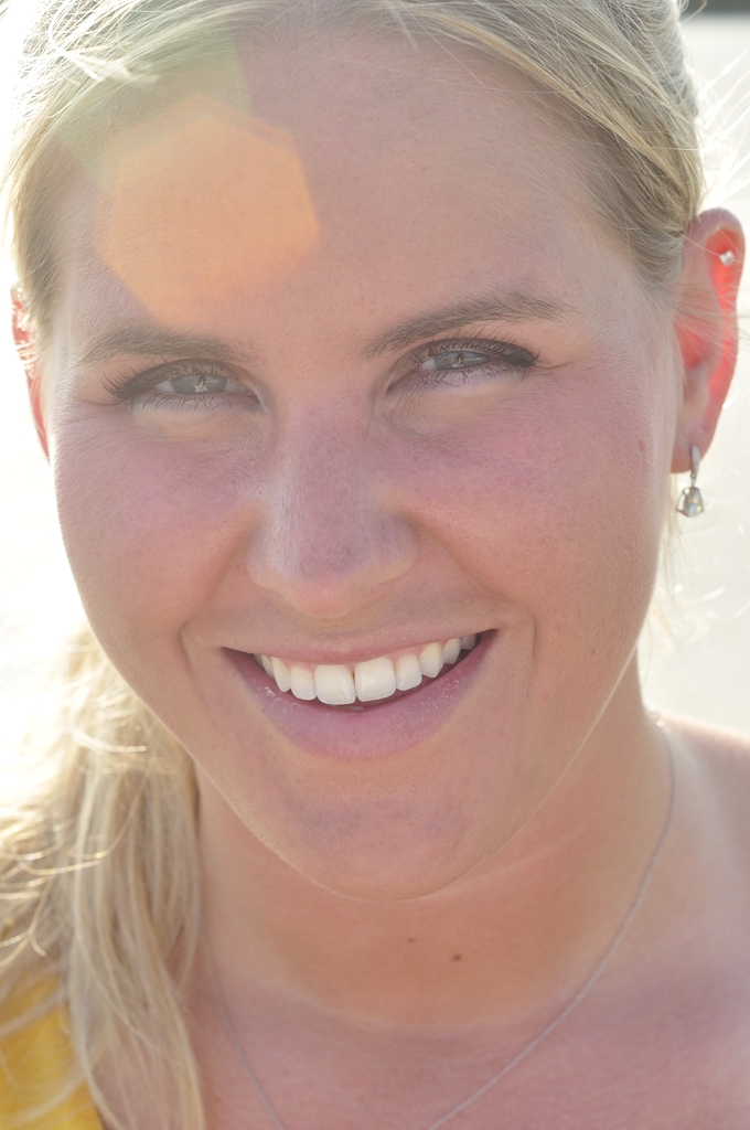 Girl Face Blonde hair Smile