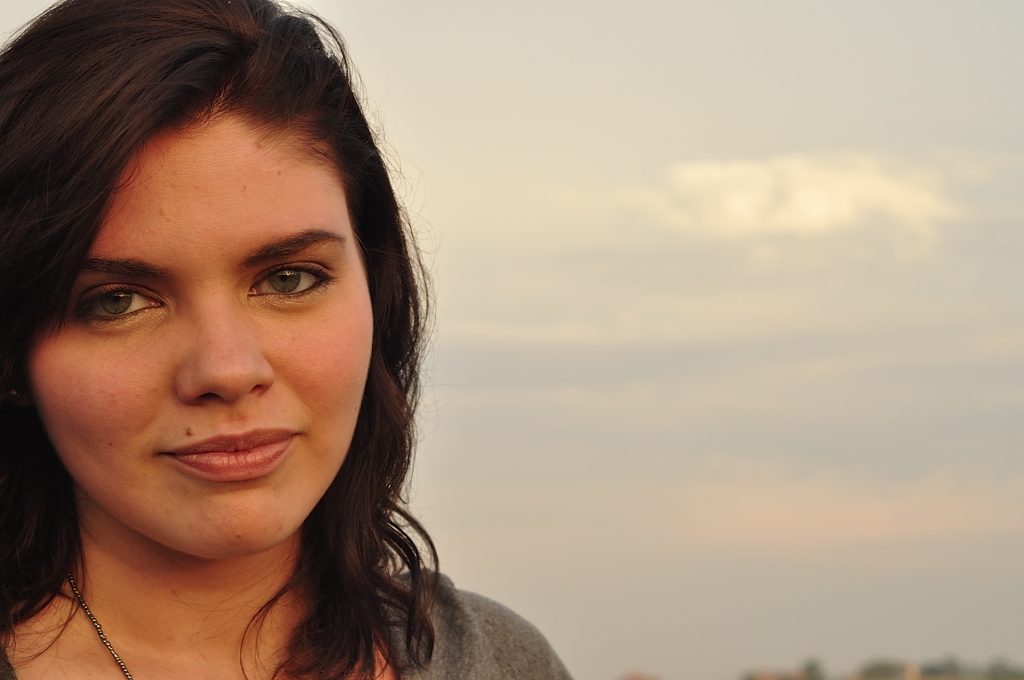 Girl Face Model Brown hair