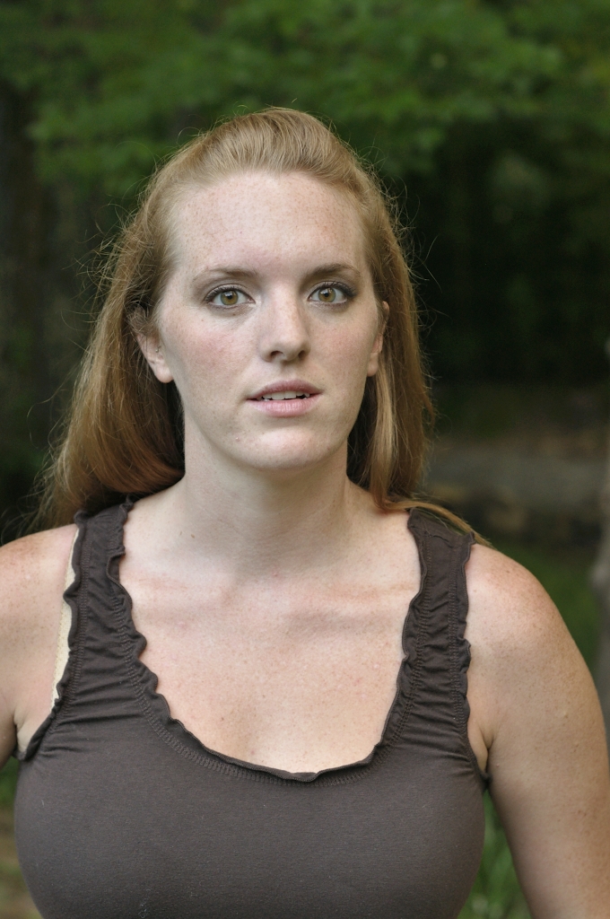 Girl Face Red hair Long Country Beautiful