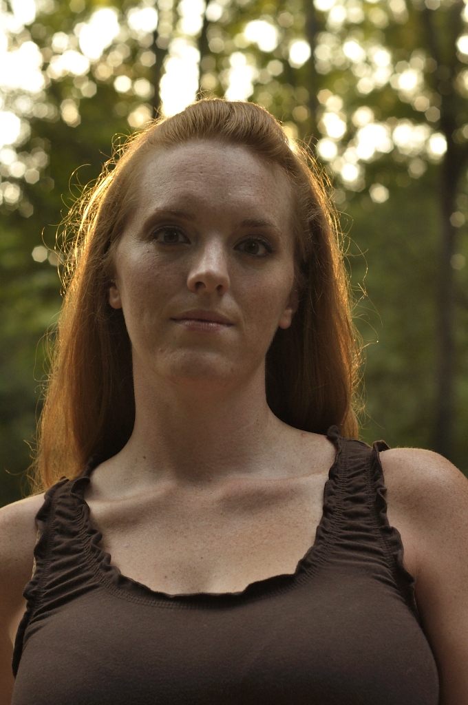 Girl Face Red hair Long Country