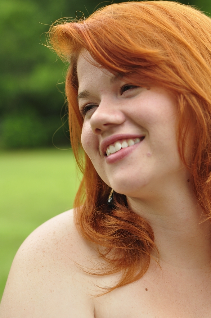 Girl Face Red hair Teenage Country American Pretty Medium hairstyles Happy
