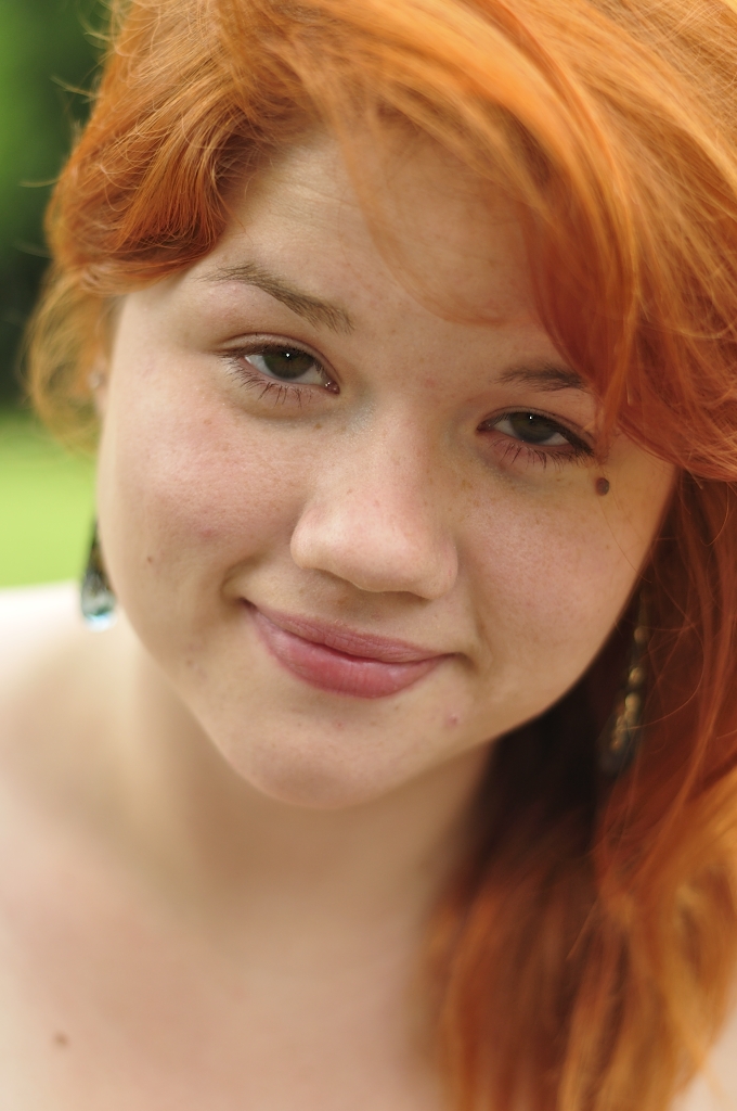 Girl Face Red hair Teenage Country American Pretty