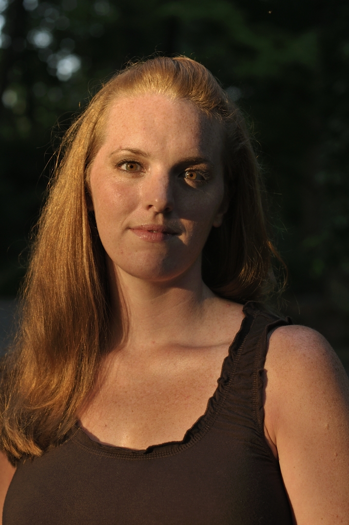 Girl Red hair Long Country American Pretty