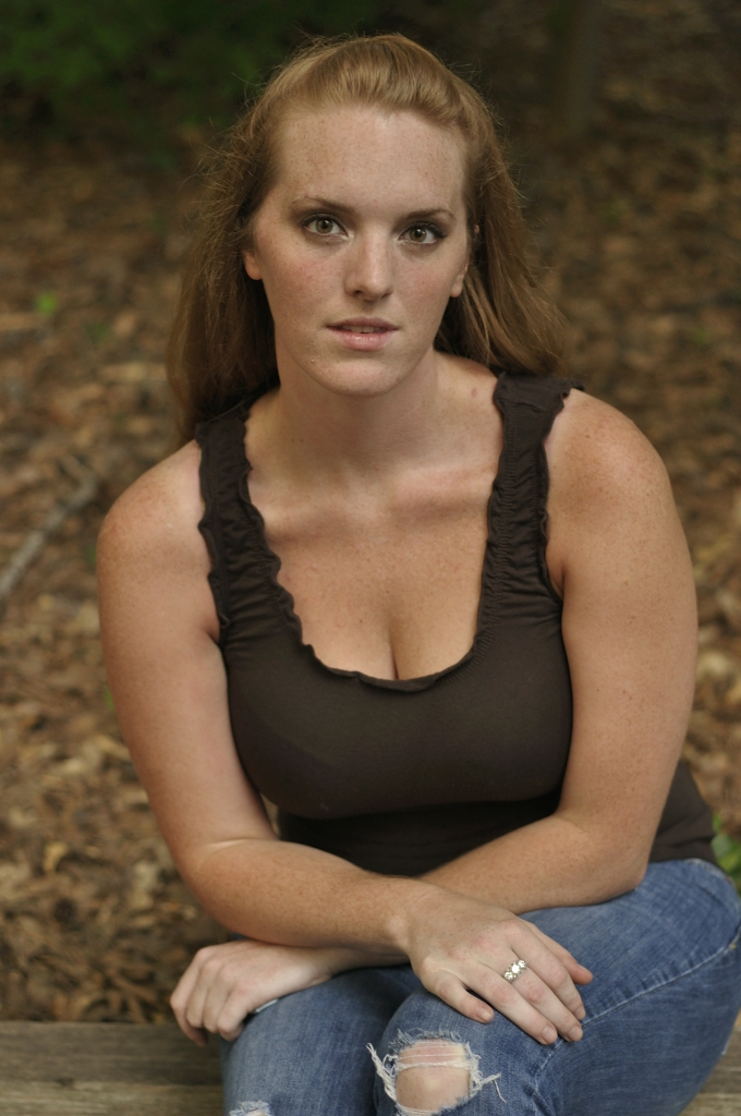 Girl Red hair Long Country Beautiful