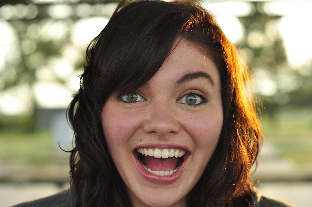 Model Brown hair Curly Beautiful Medium hairstyles Happy Face Girl