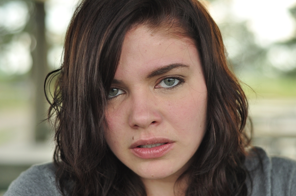 Model Brown hair Curly Cute Medium hairstyles Girl Face