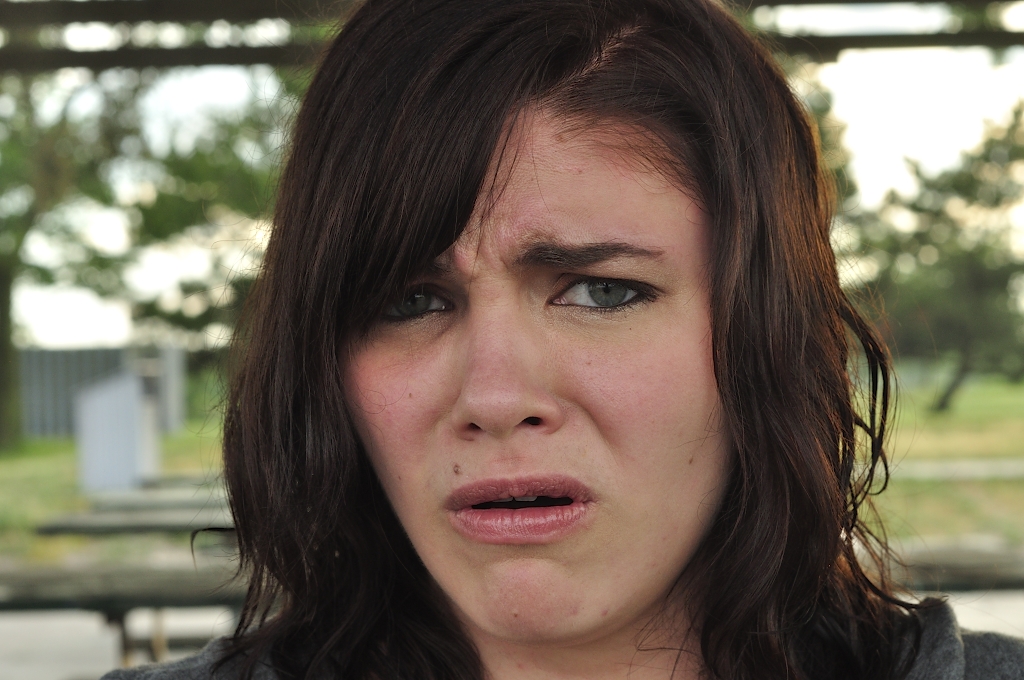 Model Medium hairstyles Sad Girl Face Curly brown hair Cute
