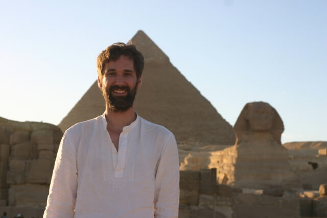 Hunter Hogan at the Giza Pyramids
