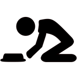 Kneeling and begging
