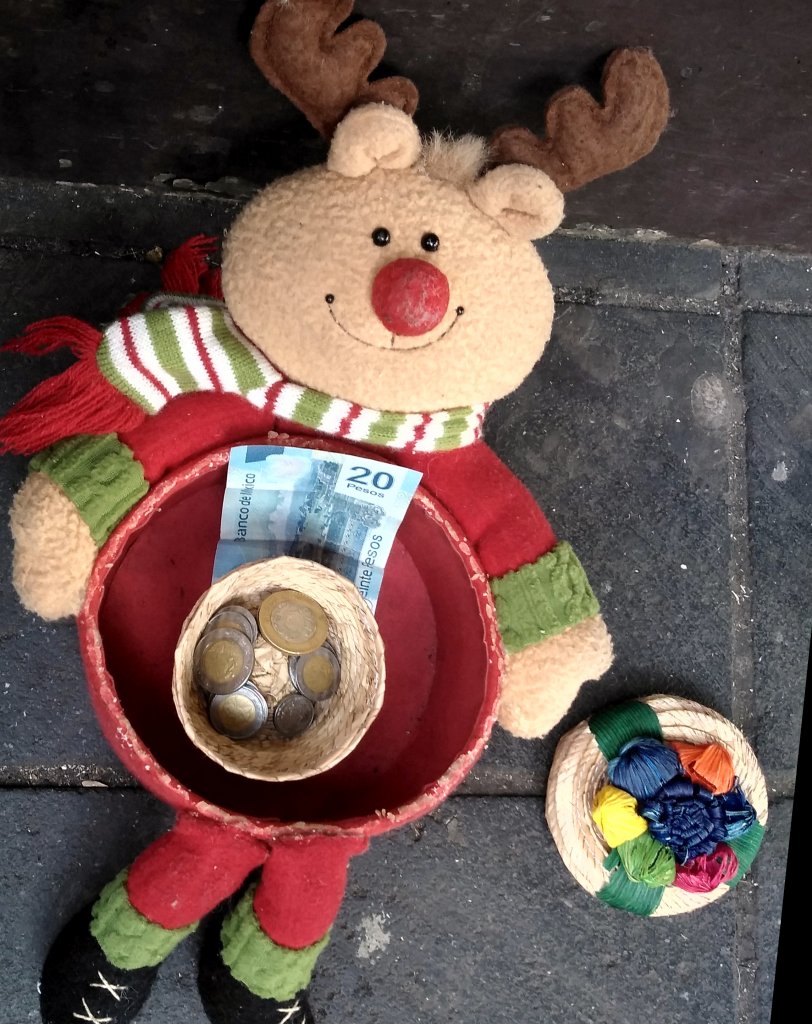 Money I collected from begging.